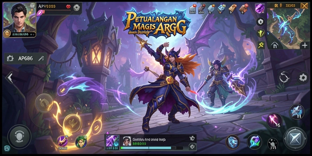 Tampilan gameplay ARPG yang mendebarkan dan penuh aksi.