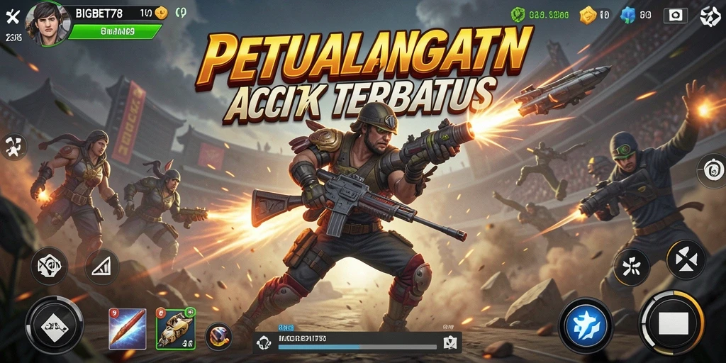 Tampilan gameplay dinamis dalam BIGBET78 yang penuh aksi.