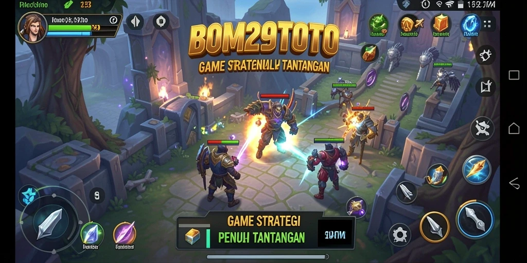 Tampilan gameplay mendebarkan dan penuh strategi di BOM29TOTO.