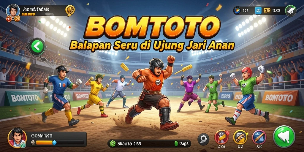 Gameplay balapan seru dan mendebarkan di BOMTOTO.