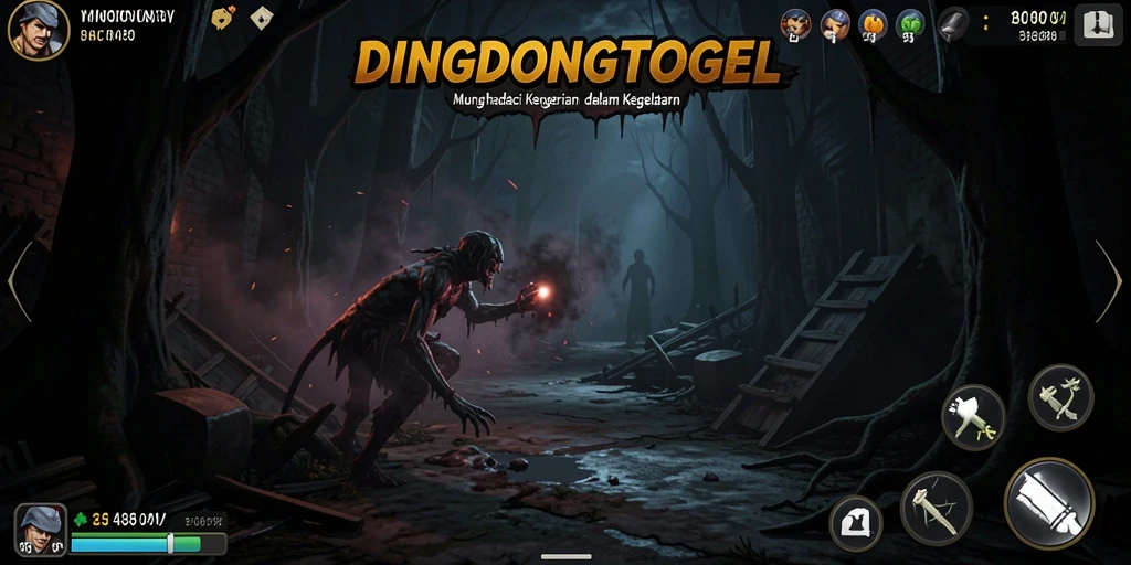 Screenshot DINGDONGTOGEL menampilkan nuansa horor yang mendebarkan.