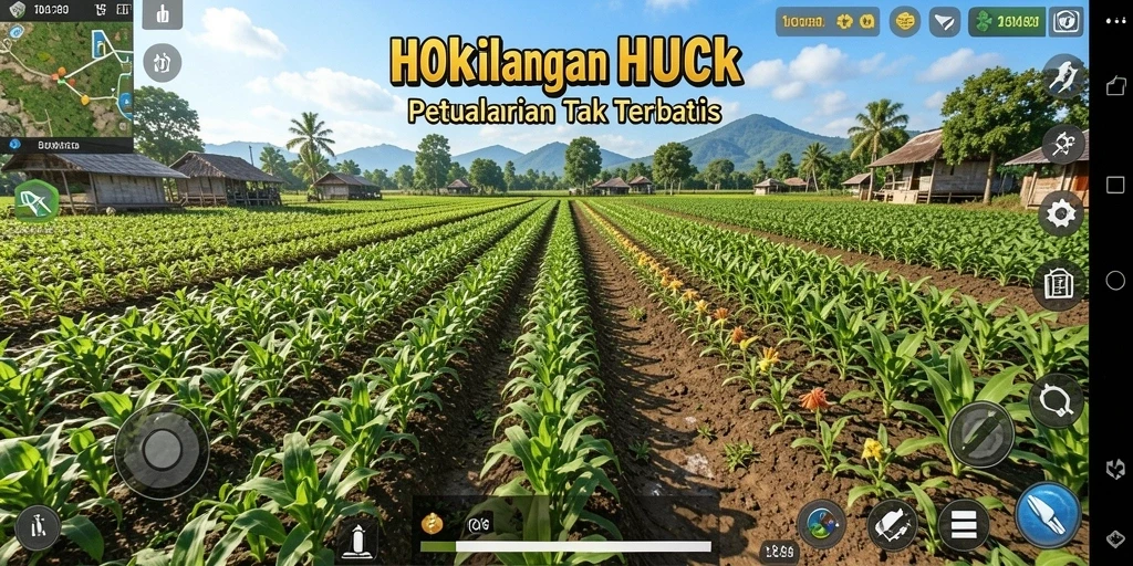 Gameplay <strong>HOKILUCK</strong> yang menarik saat bertani dan memelihara hewan.