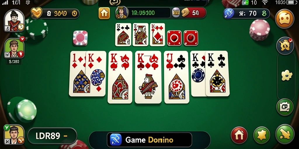 Tampilan seru gameplay Domino di IDR89.