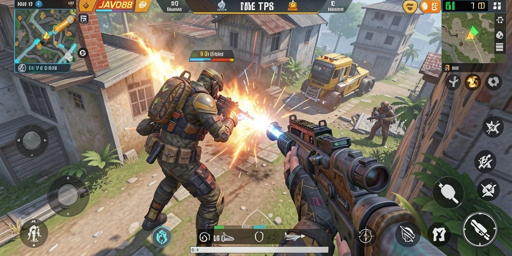 Screenshot dari gameplay TPS yang seru di JAVO88.