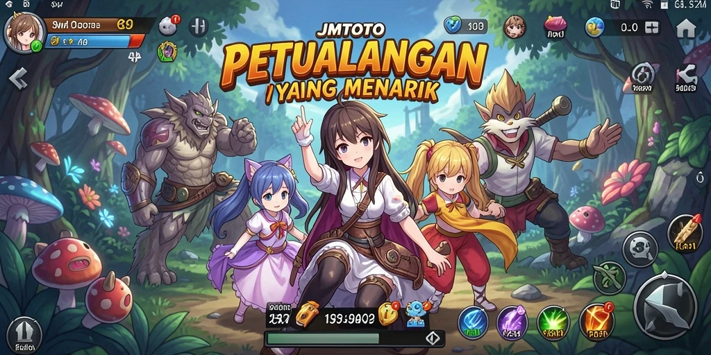 Tangkapan layar JMTOTO menunjukkan pertempuran seru dengan karakter Anime yang epik.