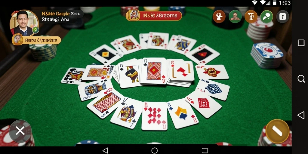 Tampilan gameplay Gaple yang menarik dan interaktif.