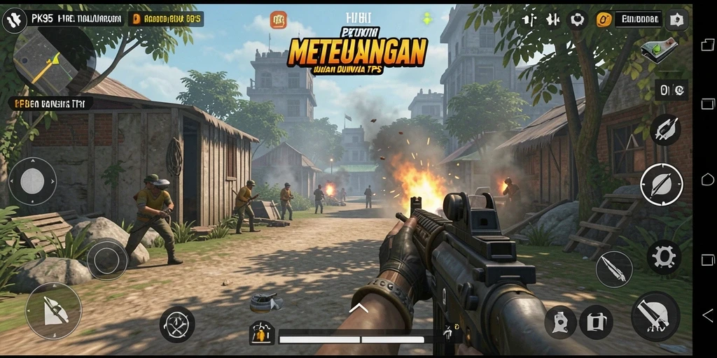 Screenshot PK95 menampilkan aksi menegangkan dalam permainan TPS.