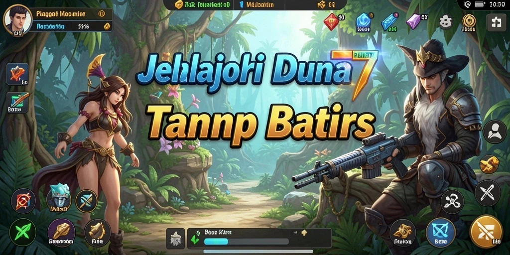 Screenshot utama dari PLANET77 menampilkan petualangan seru di dunia Open World.