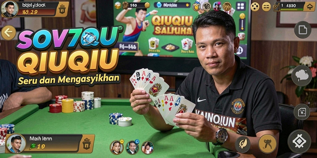 Screenshot utama SOV777 memperlihatkan gameplay QiuQiu yang seru.