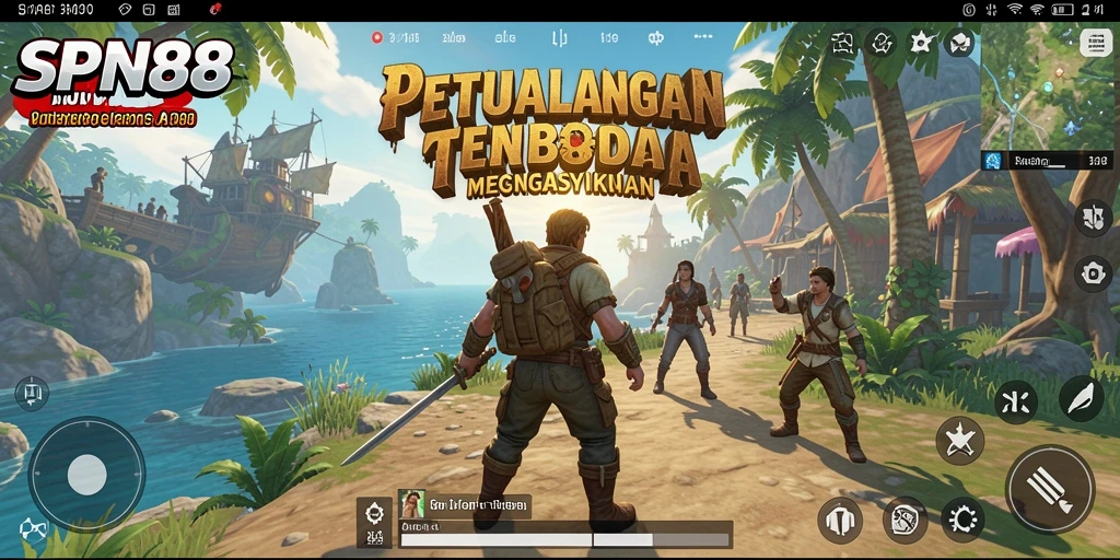 Tampilan menarik dari gameplay SPN88 dalam dunia terbuka.