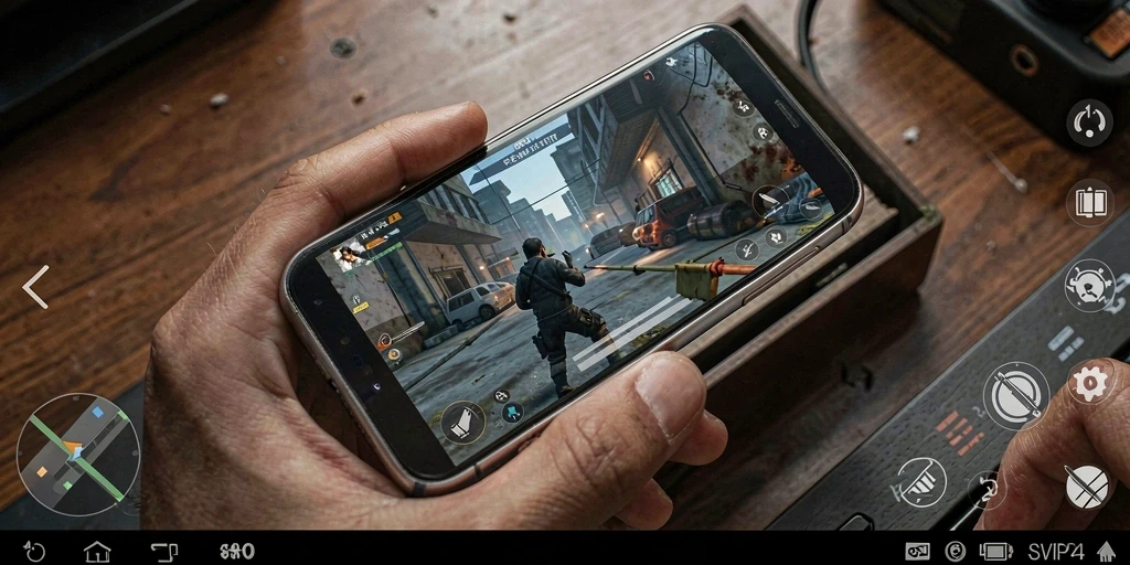 Screenshot gameplay menampilkan aksi menegangkan TPS di SVIP4.