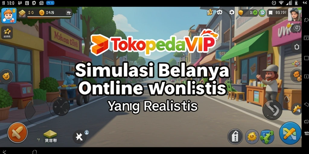 Tampilan gameplay TOKOPEDIAVIP yang menawan dan interaktif.
