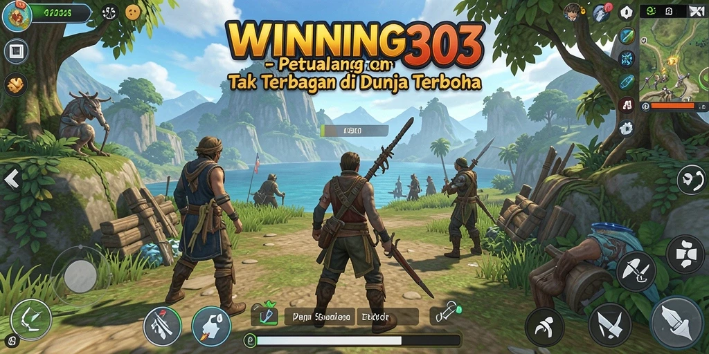 Tangkapan layar menampilkan eksplorasi dunia terbuka yang menakjubkan di WINNING303.